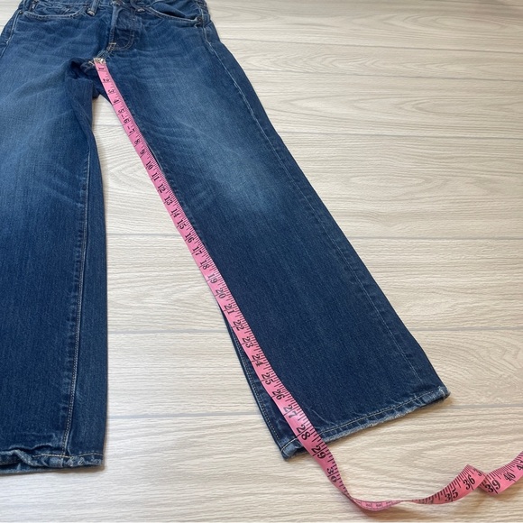 Abercrombie Kilburn Low Rise Boot Button Fly Dark Wash Denim Jeans Boys 14 Slim - Picture 10 of 14